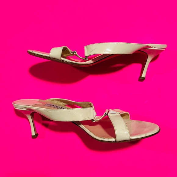 Jimmy Choo London Women’s Beautiful Slip On Stiletto White Heels Size 42 - Picture 5 of 7